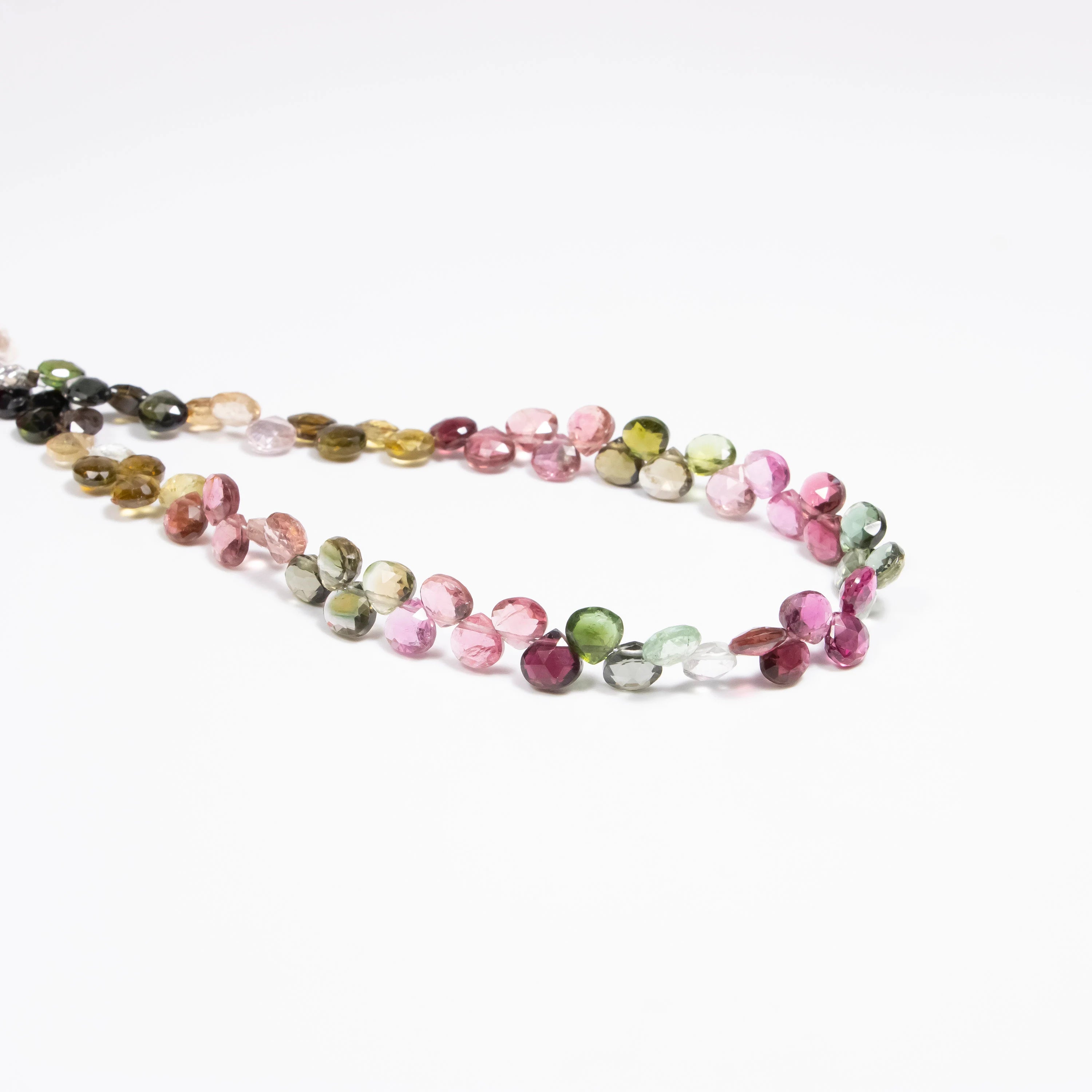 Multi Tourmaline Faceted Heart Shape, Multi Tourmaline Heart, Tourmaline Heart, Multi Tourmaline Jewelry Making Gemstone Beads,  SKU 056