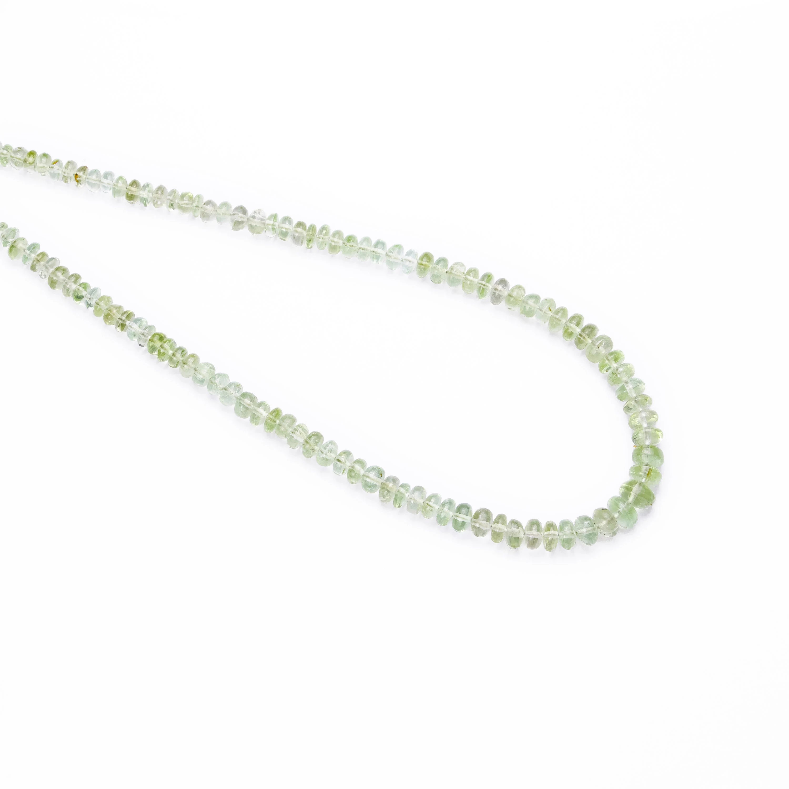 AA Quality Green Tourmaline Smooth Rondelle Beads, Natural Tourmaline Gemstone Beads, SKU2497