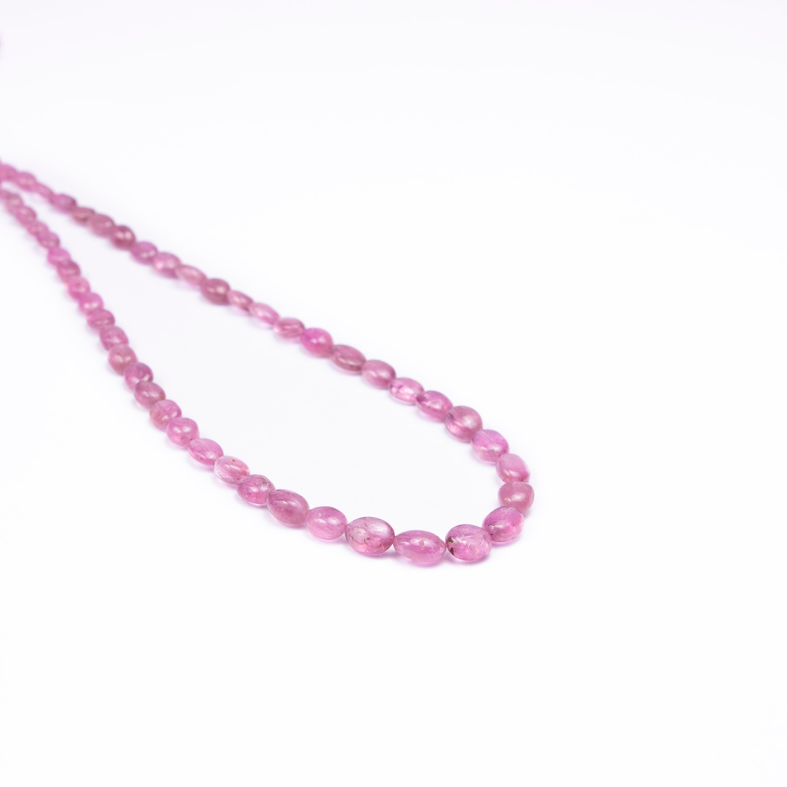 AA Quality Pink Tourmaline Smooth Oval Beads, Unique DIY Jewelry Beads, SKU2502