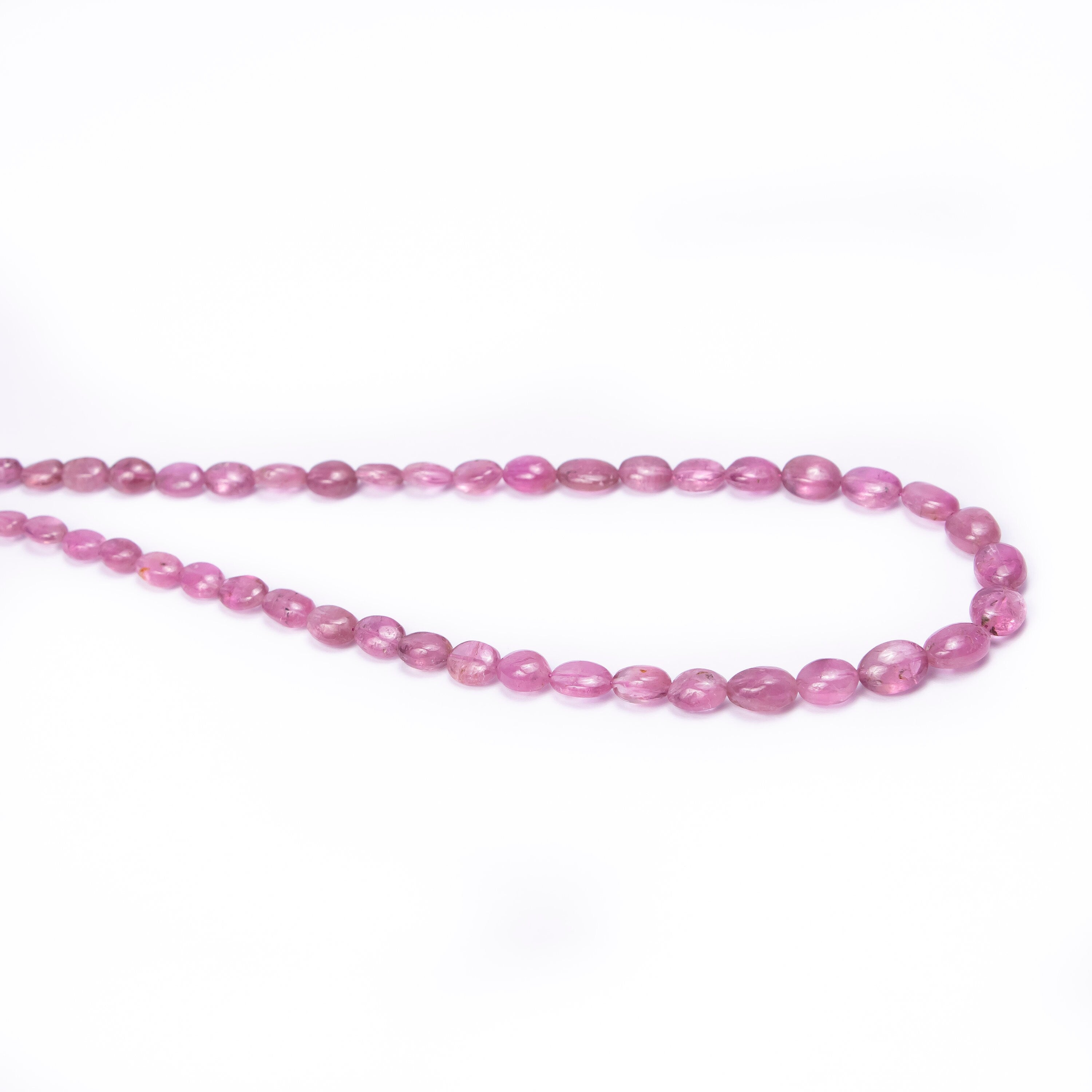 AA Quality Pink Tourmaline Smooth Oval Beads, Unique DIY Jewelry Beads, SKU2502