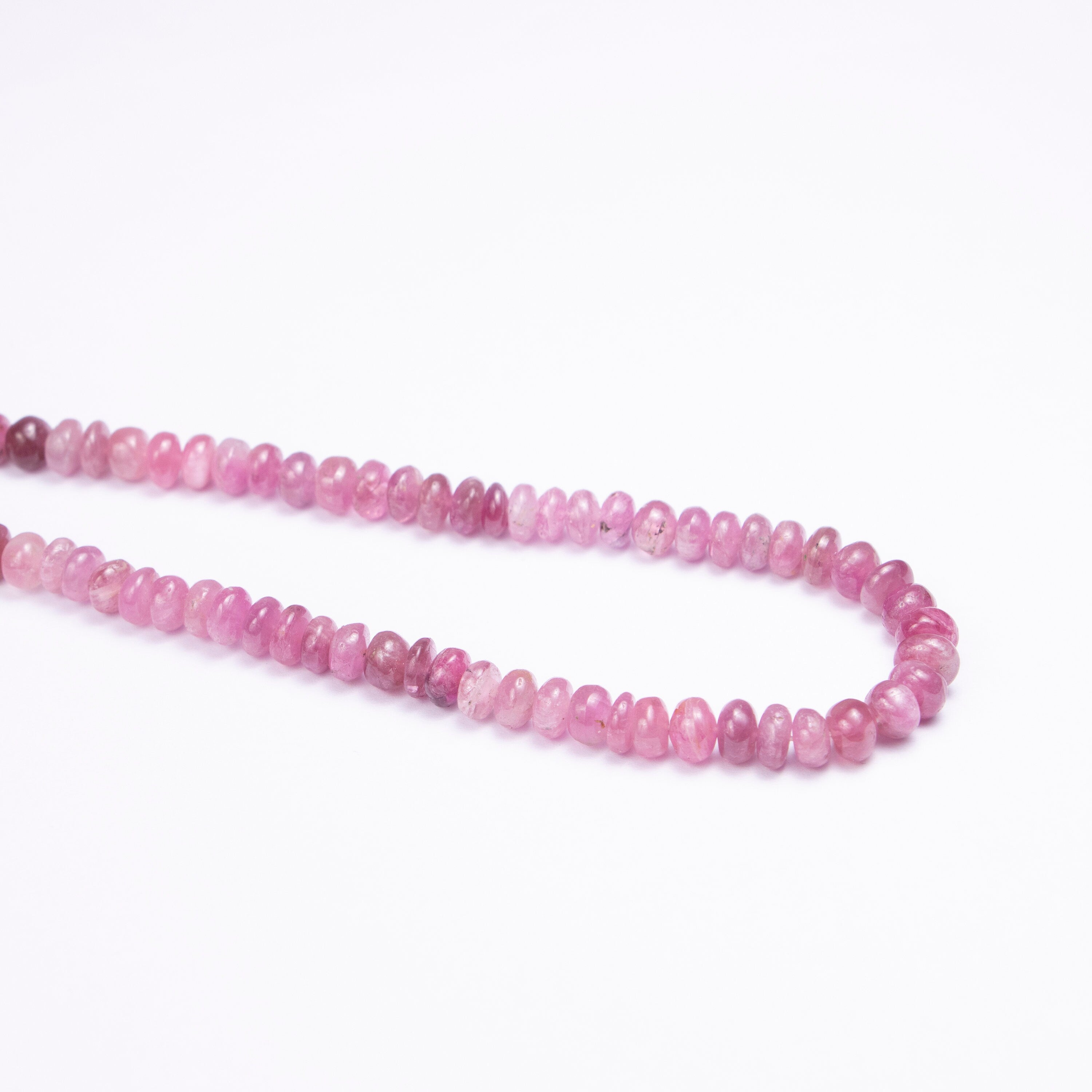 6 MM AA Quality Natural Pink Tourmaline Beads Smooth Shaded Rondelle Beads,SKU2504