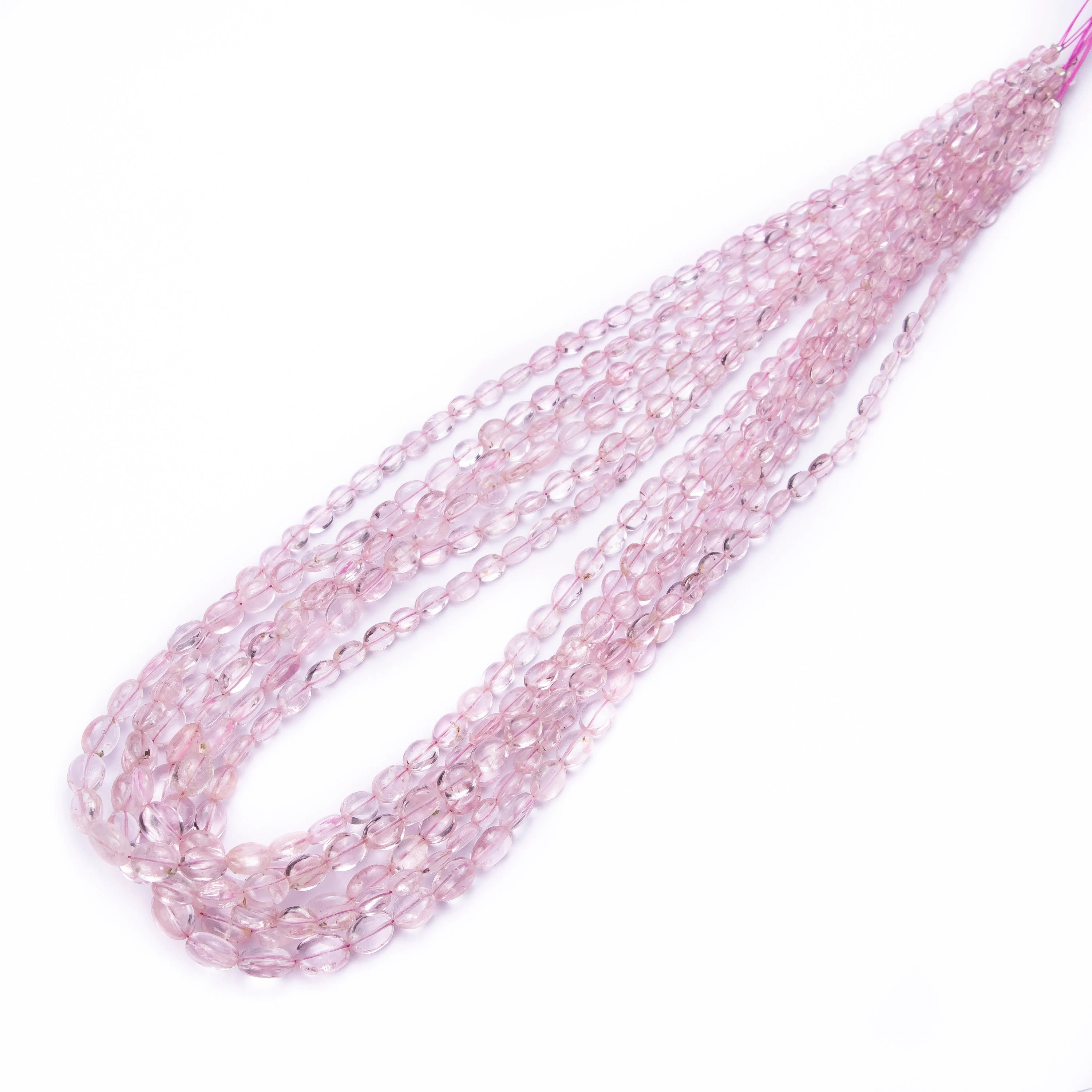 AA Quality Pink Tourmaline Smooth Oval Beads, Pink Tourmaline Oval Beads, SKU2499