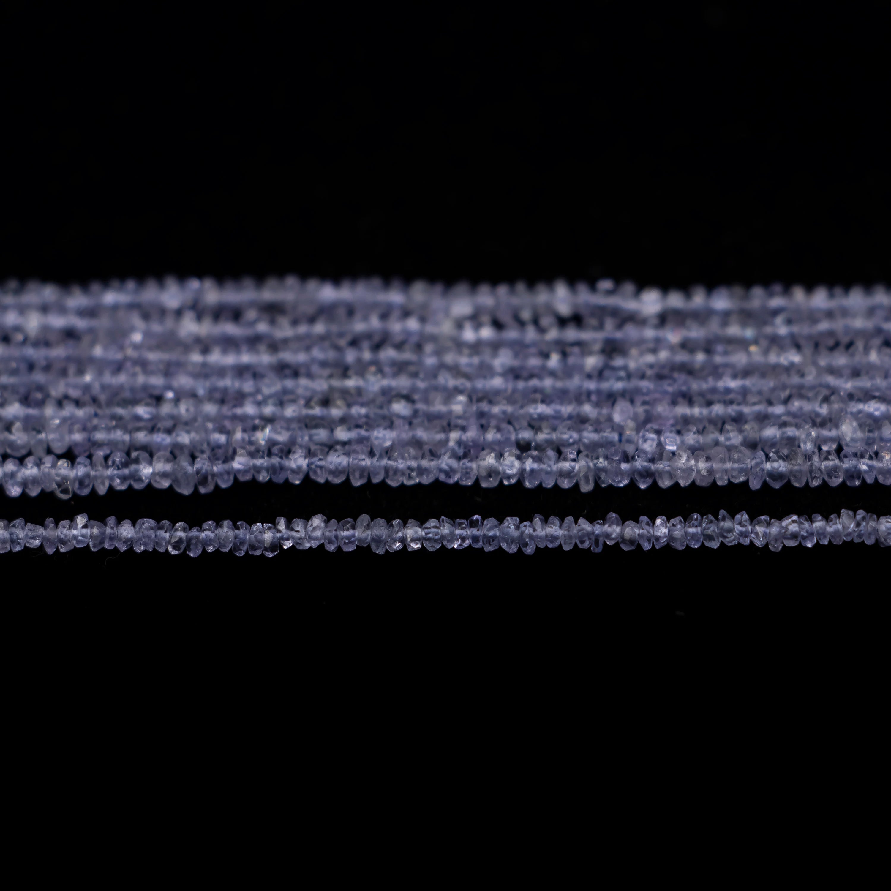 Natural Tanzanite Faceted Beads, Micro Rondelle Beads, AA Tanzanite Tiny Beads, Gemstone Loose Beads, Beads For Jewelry Making, SKU2509