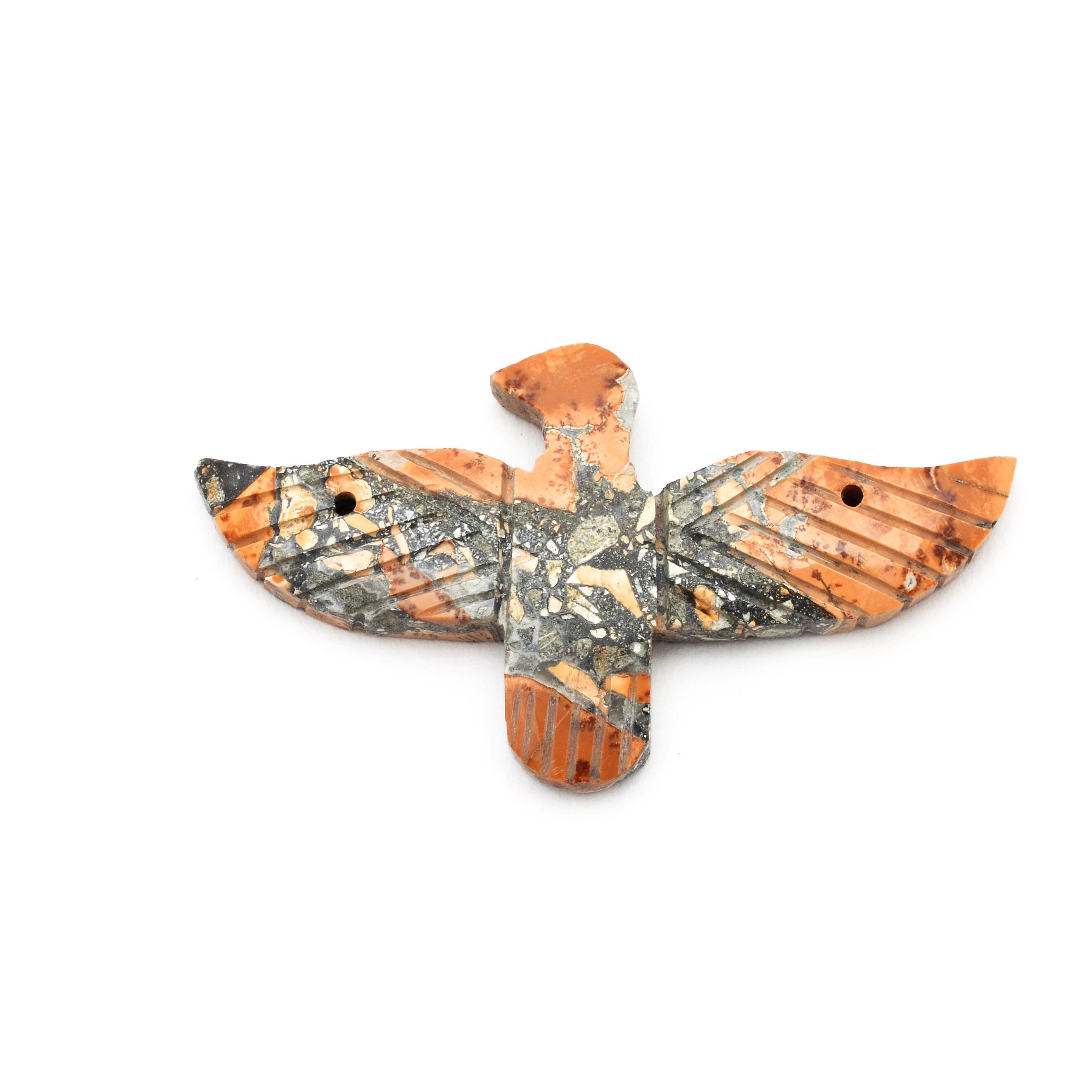 Maligano Jasper Gemstone Eagle Pendant Handmade Fancy Eagle Pendant Gemstone Carving Eagle Pendant Gift for Wife (SKU1345)