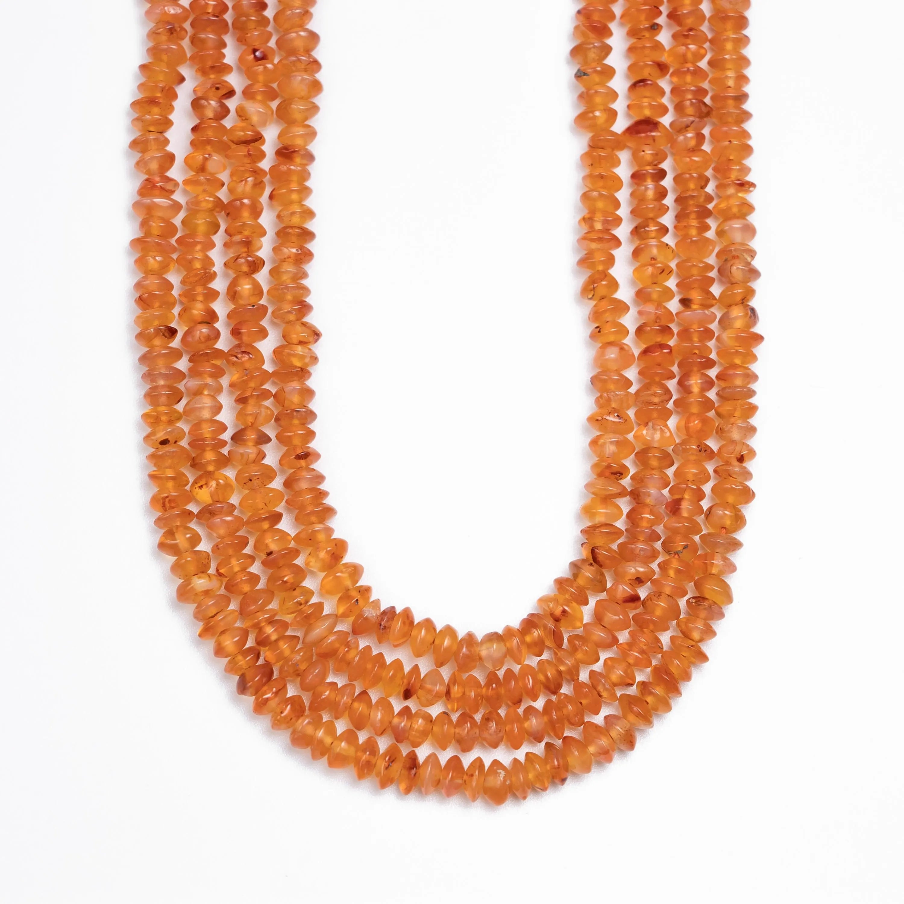 Carnelian Saucer Smooth Beads, 4 mm To 5.5 mm, Orange Carnelian Saucer Beads, Carnelian Jewelry Making Gemstone Beads, 15 Inches, (SKU346)